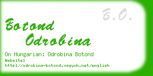 botond odrobina business card